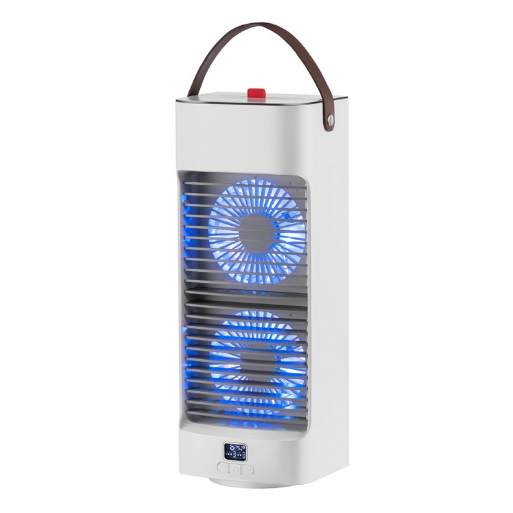 [해외직구] 듀얼 미니 냉풍기 급속냉동 자동회전 대용량 냉풍기